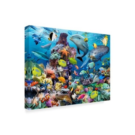 Trademark Fine Art Howard Robinson 'Colorful Reef' Canvas Art, 14x19 ALI23955-C1419GG